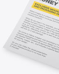 A4 Textured Paper Mockup In Stationery Mockups On Yellow Images Object Mockups