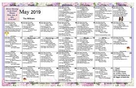 Activity Calendar Senior Living Activities Assisted Living Activities Senior Activities