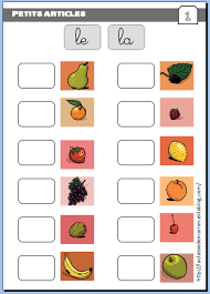 Defi Classeur Les Petits Articles La Classe De Marion Langage Fiches De Travail Pour Maternelles Apprendre L Anglais