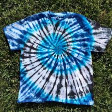 Black And Blue Tie Dye Pin On Handmade Tie Dye