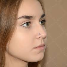 Opal Nose Stud Earring