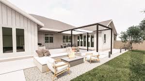 Check spelling or type a new query. A Modern Farmhouse Receives A Stunning Exterior Renovation Backyard Renovations Farmhouse Backyard Modern Farmhouse Backyard