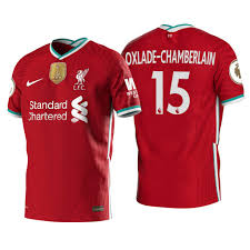 Amazon's choice for liverpool fc jersey. Liverpool Fc Alex Oxlade Chamberlain 2020 21 Premier League Champion Home Jersey Red