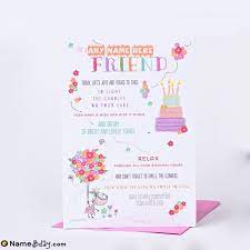 Sub out the imagery with your photos. Best Birthday Greeting Cards For Friend With Name