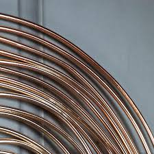 Large Vintage Copper Swirl Wall Clock