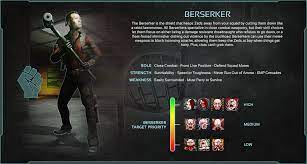The berserker is a melee class, close combat fighter that stands on the frontline and acts as the meatshield of the team. Steam Community Guide Priceless Berserker Guide