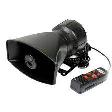 100w Annunciator 5 Tone Sound Electronic Siren With Mic Car Loudspeaker Alarm Police Motorcycle Van Truck Emergency Warning Police Siren Car Speakers Car