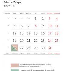 Chiar daca anaf nu a actualizat inca calendarul fiscal pe luna ianuarie 2021, am pregatit noi o lista cu declaratiile care se vor depune in aceasta luna: Calendarul Fiscal Al Contribuabilului Pentru Luna Martie 2018 Monitorul Sfs Monitorul Fiscal Fisc Md