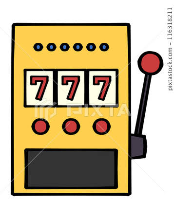 Simple slot machine illustration material - Stock Illustration [116318211]  - PIXTA
