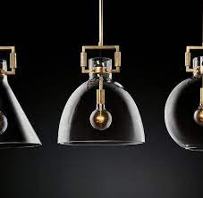 Rh 39 S Machinist Glass Cloche Pendant A Study In Positive And Negative Space Density And Openness Strength A Glass Globe Pendant Pendant Light Glass Cloche