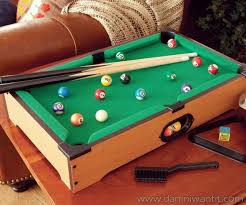This Portable Miniature Pool Table Set Is The Ideal Space Saving Size And Is Perfect For Places Where You Don T Mini Pool Table Mini Pool Miniature Pool Table