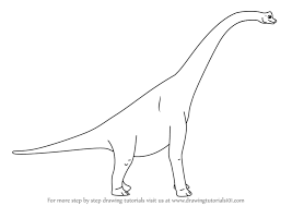 Step By Step How To Draw Brenda Brachiosaurus From Dinosaur Train Drawingtutorials101 Com Its scientific name is brachiosaurus. step by step how to draw brenda