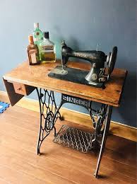 Vintage Sewing Machine Table Drinks Trolley Or Bookshelf Etsy Sewing Machine Tables Vintage Sewing Machine Antique Sewing Table