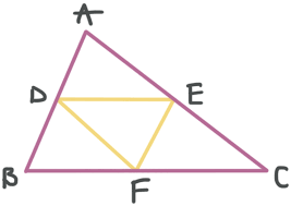 Which points will you connect to create a midsegment? Midsegments Of Triangles And The Triangle Midsegment Theorem Krista King Math Online Math Tutor