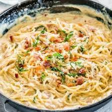 This Creamy Carbonara Is A Plate Of Heavenly Creamy Pasta Silky Spaghetti With Crispy Pancetta Carbonara Recipe Creamy Creamy Pasta Recipes Carbonara Recipe