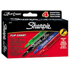 Markers Sharpie Flip Chart Box Of 4 Colors