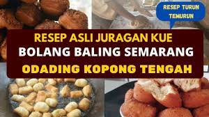 Jun 13, 2021 · resep odading / bolang baling / roti goreng. Odading Atau Kue Bantal Mang Oleh Bisa Kopong Tengah Resep Kue Bolang Baling Khas Semarang Youtube