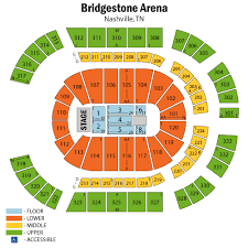Bridgestone Arena Seating Chart Via Casatickets Our