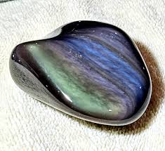 Polished Rainbow Obsidian from Davis ...