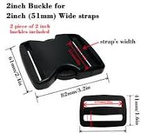 Amazon.com: 2" Buckles for Straps Quick Side Release Plastic ...