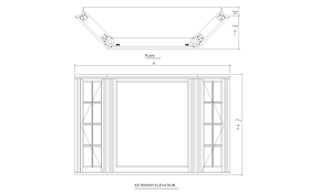 If you are into casual dining, add a table and woven armchairs in front of your gigantic window. Bay Window Detail Plan Detail Dwg File Cadbull
