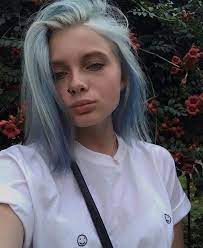 Imagen De Hair Girl And Blue Light Blue Hair Blue Hair Aesthetic Aesthetic Hair