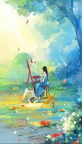 Paintng In Paint Anime Scenery Scenery Anime Art Girl