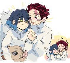 I wasn't sure where to go with this particular request, so i took a little creative liberty. Demon Slayer Ships Pics Tanjiro X Inosuke In 2021 Demon Anime Demon Slayer