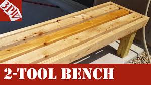 It would make a great place to perch and take in the beauty of your surroundings. Two Power Tool Backyard Bench Youtube