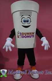 Dunkin Donuts Hot Coffee Cup Mascot Espuma
