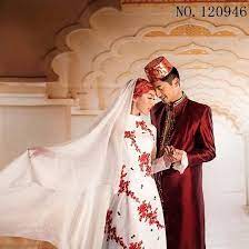 Islamic Women Dress White Red Blue Men Abaya Muslim Wedding Evening Dress Clothing Evening Dresses For Weddings Wedding Dress Men Wedding Dresses Men Indian