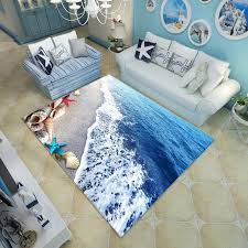 Accent your living room with a coffee, console, sofa or end table. Blue Sea Beach Mediterranean Style 3d Carpet Living Room Coffee Table Sofa Bed Bedroom Floor Mat Custom Washable Beach Shells Carpet Aliexpress