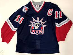 But what happened to the liberty jersey that the new york rangers used to wear? Mark Messier New York Rangers Liberty Authentic On Ice Starter Jersey 54 New 1871676922