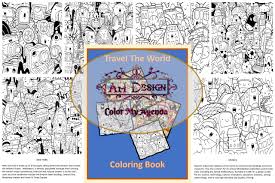 Quickly and easily find what the colors your favorite web page or any web page on the internet uses so you can incorporate them onto your page. Travel The World Coloring Book Color My Agenda