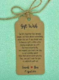 Don't let the joy of a wedding ceremony be marred by stressing over. Personalised Wedding Gift Wish Money Request Poem By Greenfoxytags Wedding Gift Money Wedding Gift Poem Wishing Well Wedding
