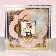 One for the topper, the other for the insert, decoupage centerpiece, borders, swirls. 420 Cards Art Deco Ideas Art Deco Cards Art Deco Deco
