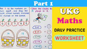 Math worksheets and online activities. Daily Practice Worksheets For Ukg Ukg Maths Worksheet Maths Worksheet For Ukg Ukg Latest Syllabus Youtube