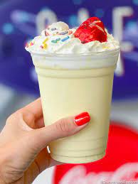 Um There S Something Weird In Our Eggnog Milkshake At Magic Kingdom The Disney Food Blog
