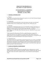 Security Guard Service Proposal Template Cover Letter Format Security Guard Services Proposal Templates