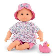 Corolle mon premier poupon mini bath blue toy. Baby Doll Mon Premier Poupon For Bath Coralie Corolle S Flowers The Little Zebra