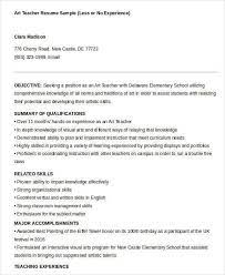 Here is a sample of a resume with no work experience. Professional Teacher Resume Free Premium With Experience Art Template Hudsonradc
