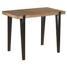 Associer à votre plateau de table du noir pour créer un style classique, intemporel, du blanc pour éclaircir votre intérieur et apporter de la lumière. Table Haute Mange Debout En Sapin Massif Double Et Pieds Metal 140x80x105cm Epika Tables Hautes Mange Debout Pier Import