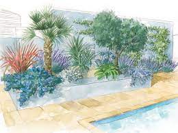 quel jardin mediterraneen pour ma piscine elle decoration jardin mediterraneen decor mediterraneen fleurs autour piscine