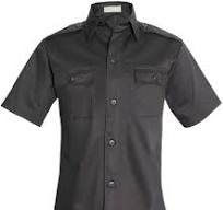 Black Tactical Uniform Shirt Short Sleeve Button Down ...