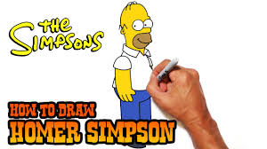 I done his hair because his head seemed empty without it. How To Draw Homer Simpson The Simpsons Youtube