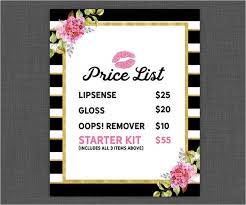 If you have a business of any kind, you might already have invested in making your own price list to tell your clients tips for making a salon price list template. 31 Price List Templates Fee Word Pdf Excel Psd Formats