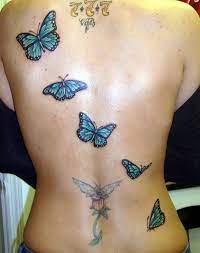 Butterfly Back Tattoo Butterfly Tattoos For Women Blue Butterfly Tattoo Tattoos For Women