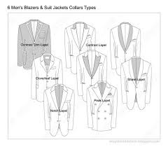 Blazers Suit Jackets Collars Types With Illustrations And Names Types Of Collars Types Of Suits Jackets Men Fashion