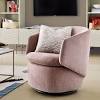 Acme leeds accent chair in vintage dark brown tg leather finish 96679. 1