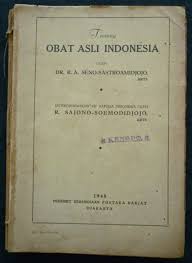 Buku Kuno Th 1948 Tentang Jamu Obat Asli Indonesia Buku Indonesia Sejarah